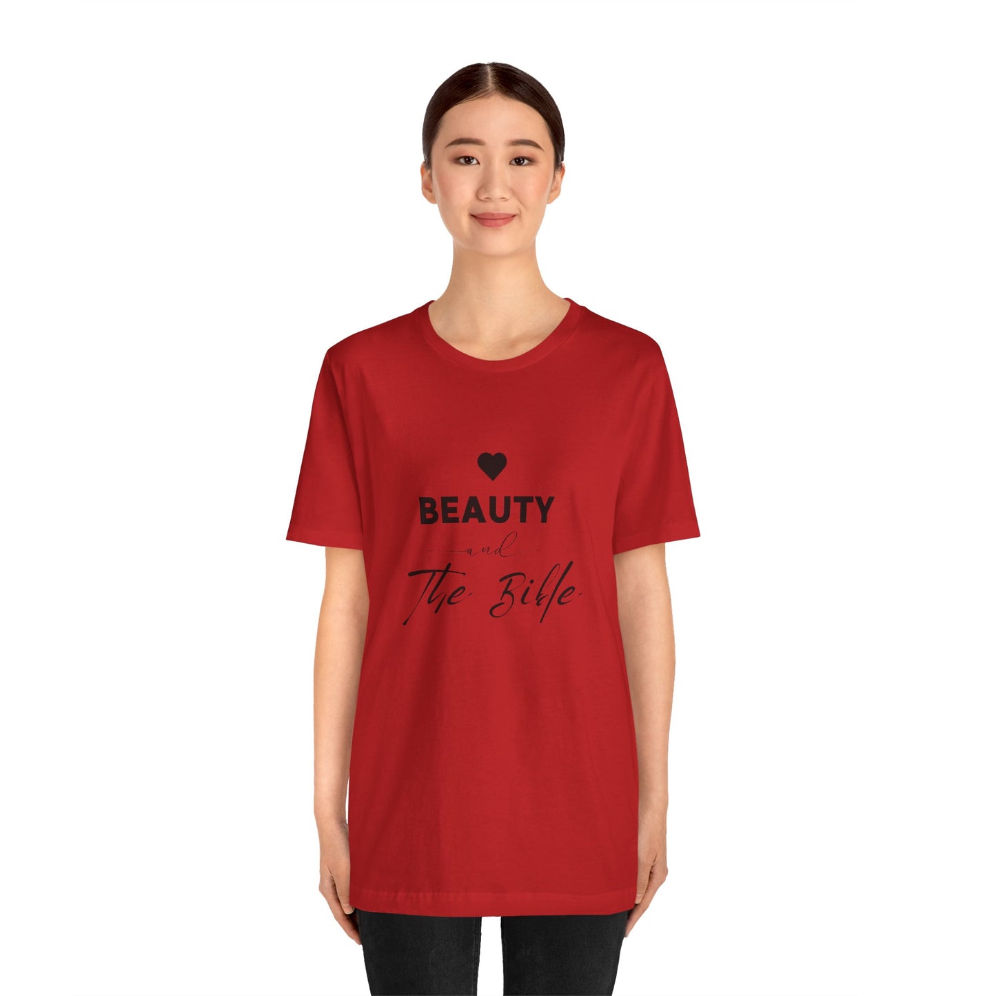 Beauty and the Bible Unisex Jersey Short Sleeve Tee