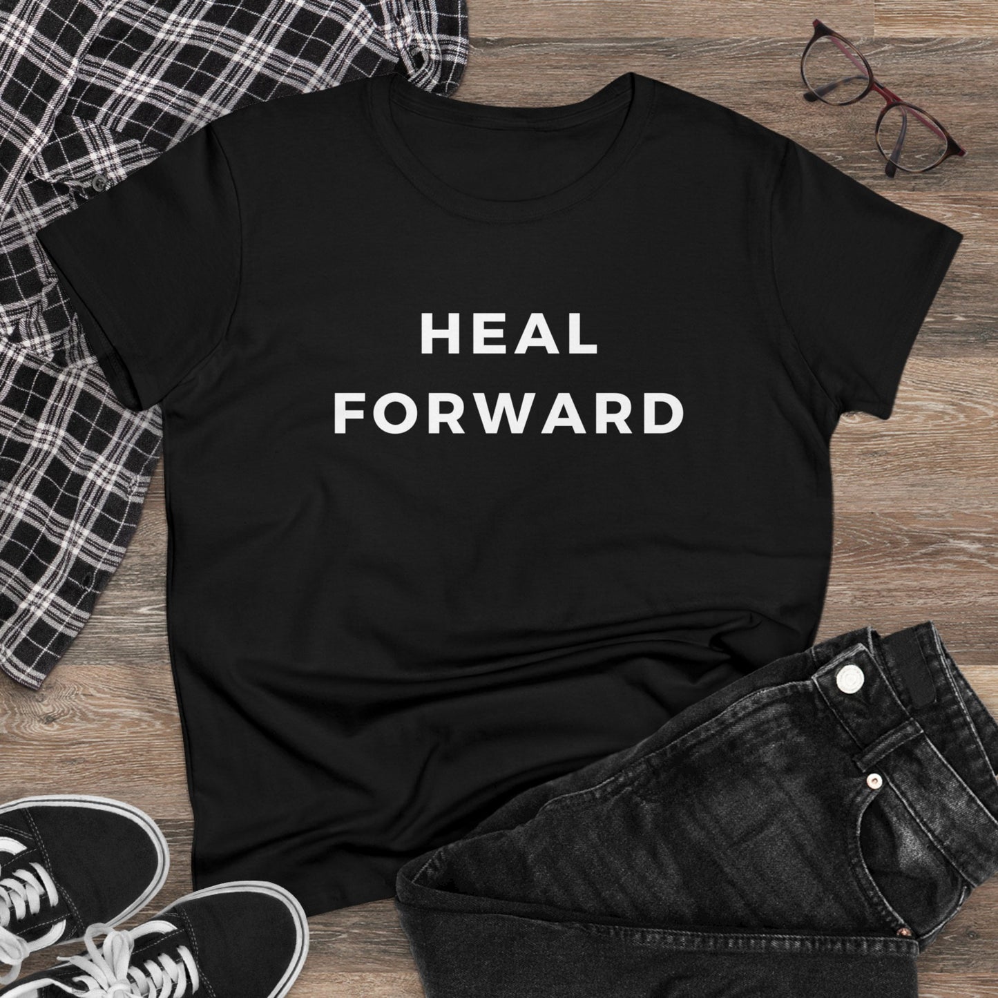 Heal forward Tee Women's Heavy Cotton Tee