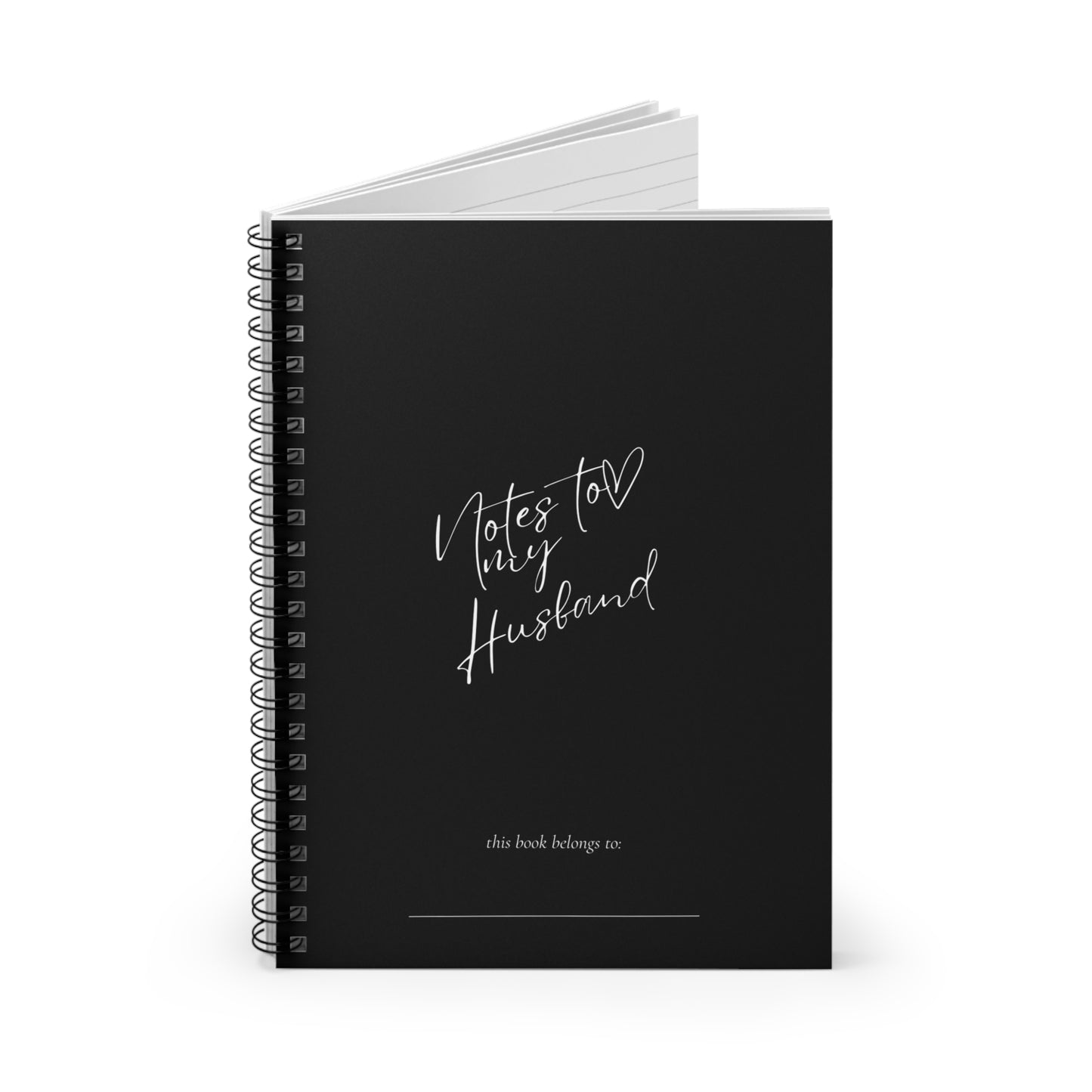 Notes to my Husband Spiral Notebook - Ruled Line