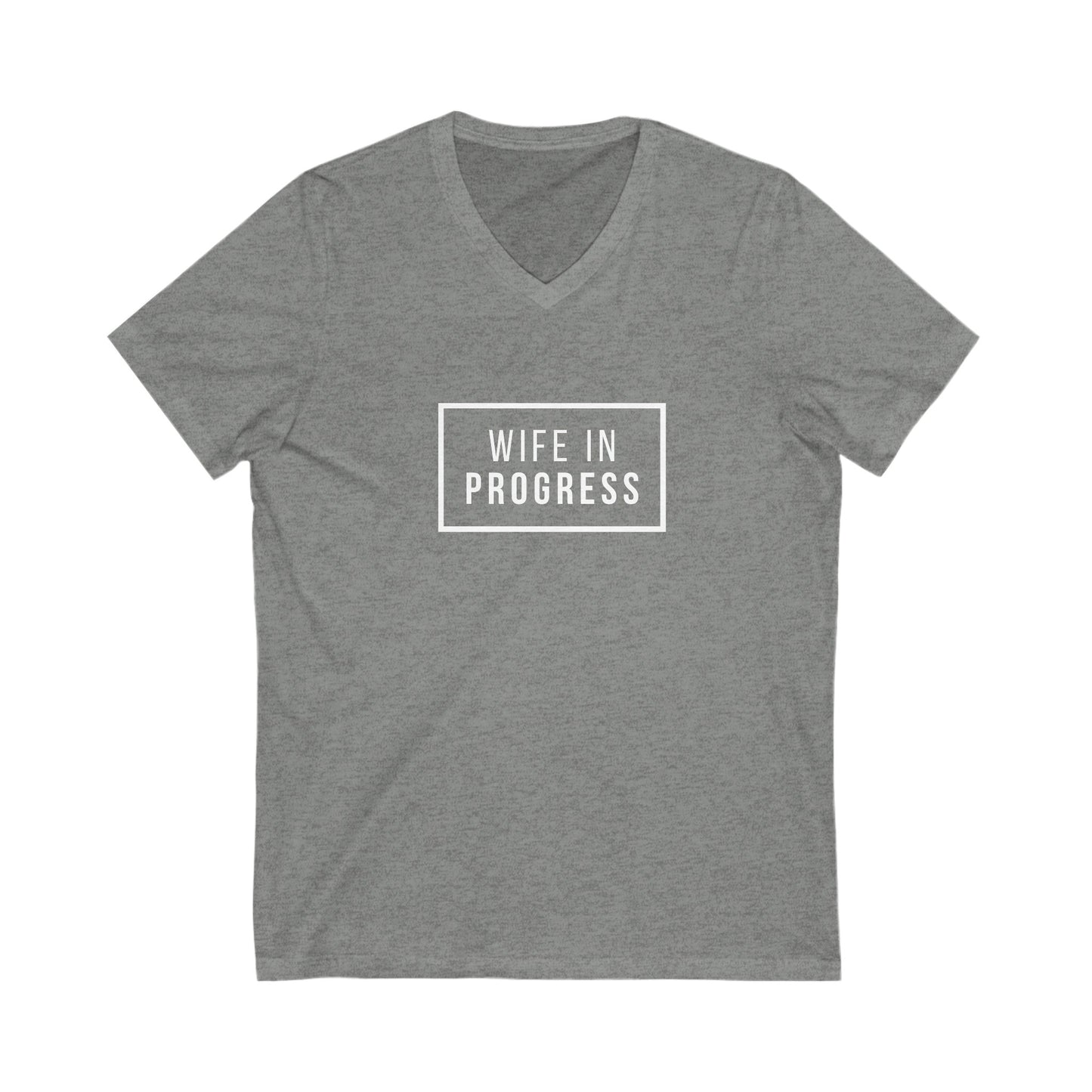 Wife in progress Short Sleeve V-Neck Tee