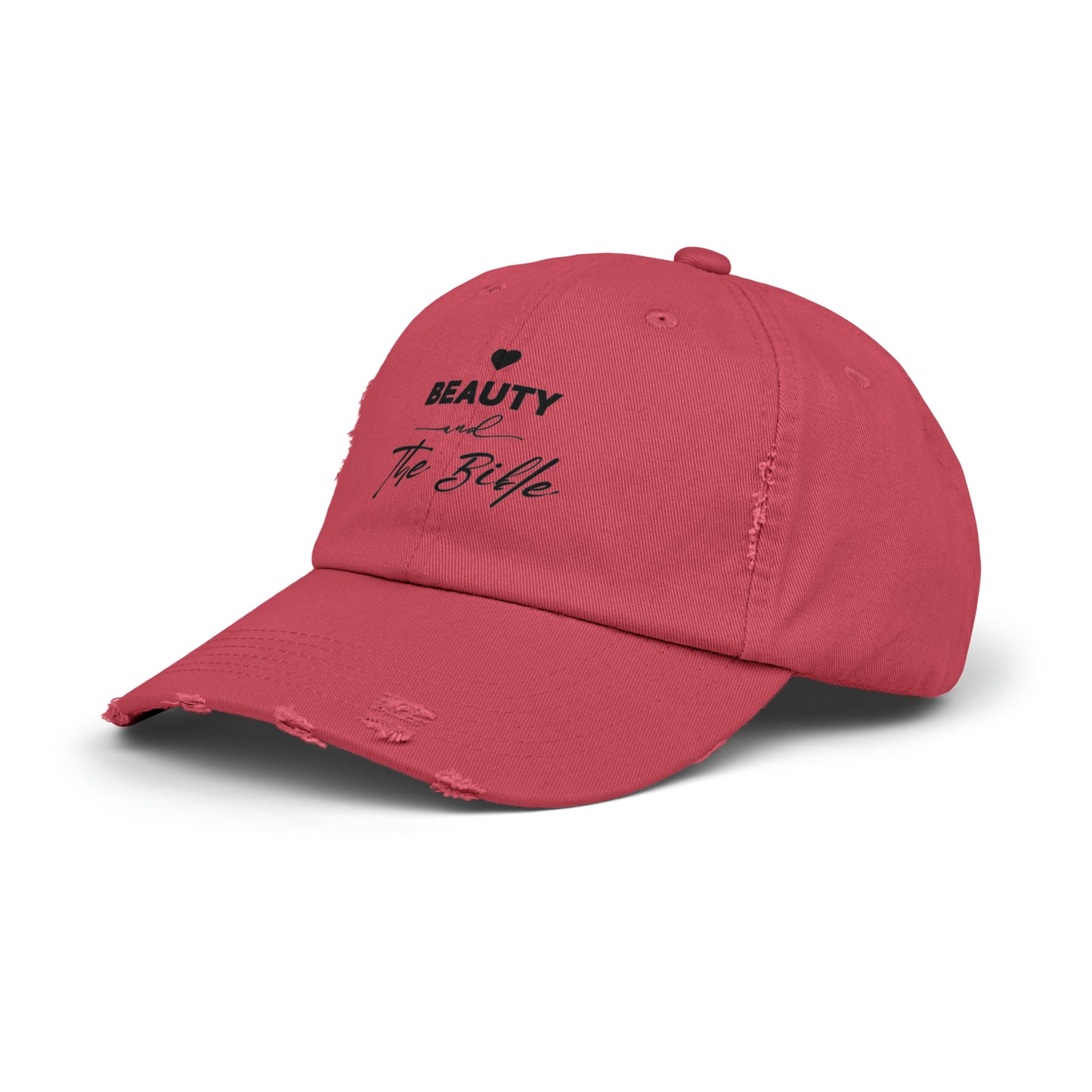 Beauty and the Bible Hat Unisex Distressed Cap