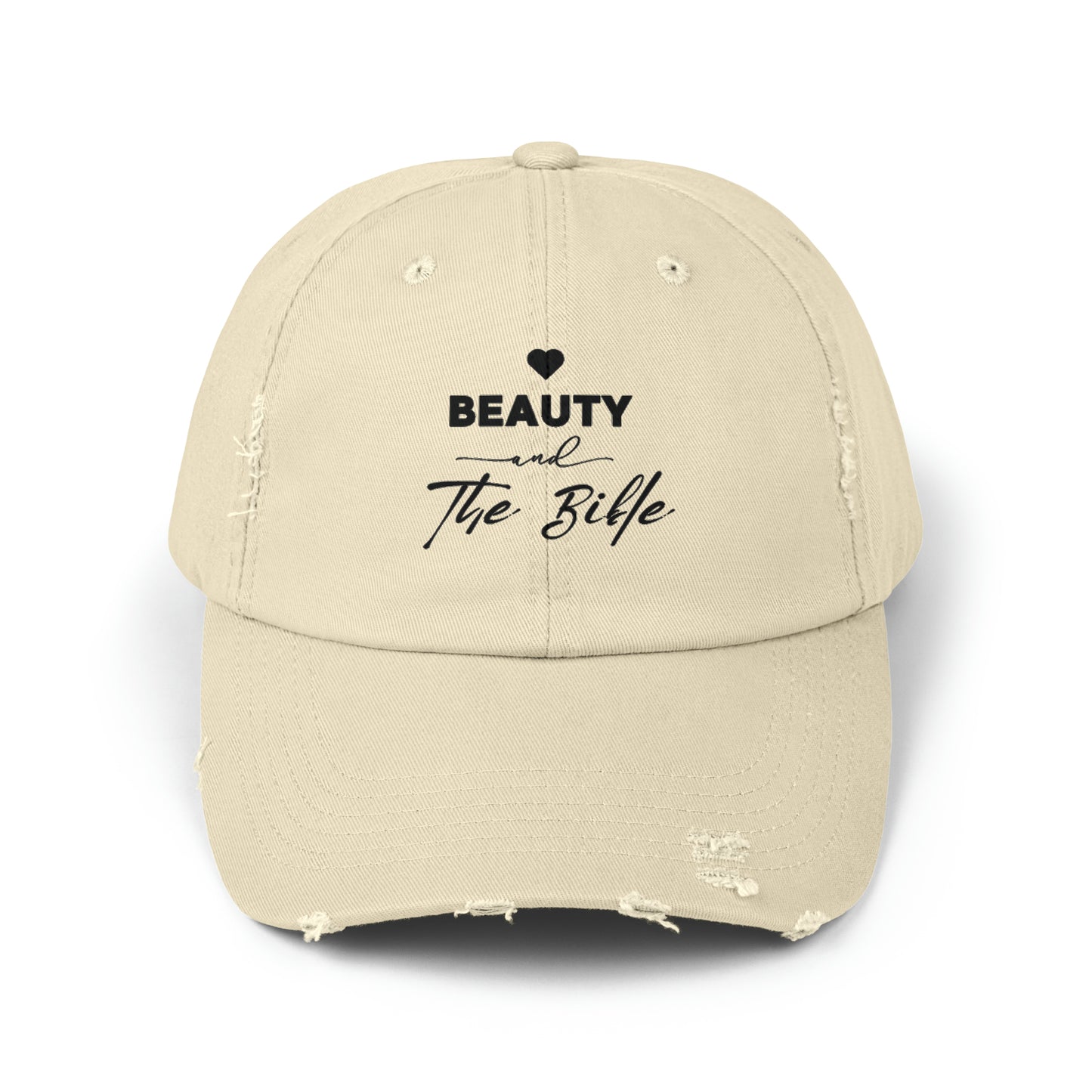 Beauty and the Bible Hat Unisex Distressed Cap