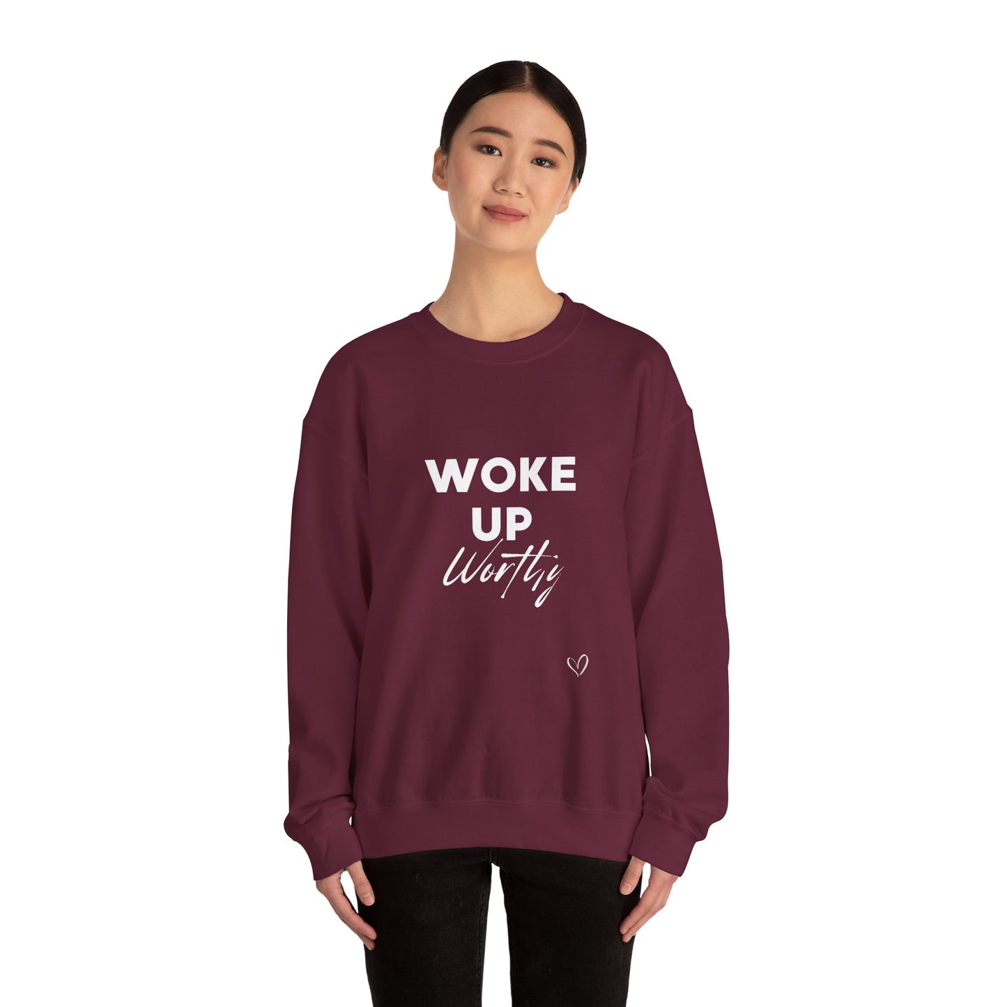 Woke up Worthy Unisex Heavy Blend™ Crewneck Sweatshirt