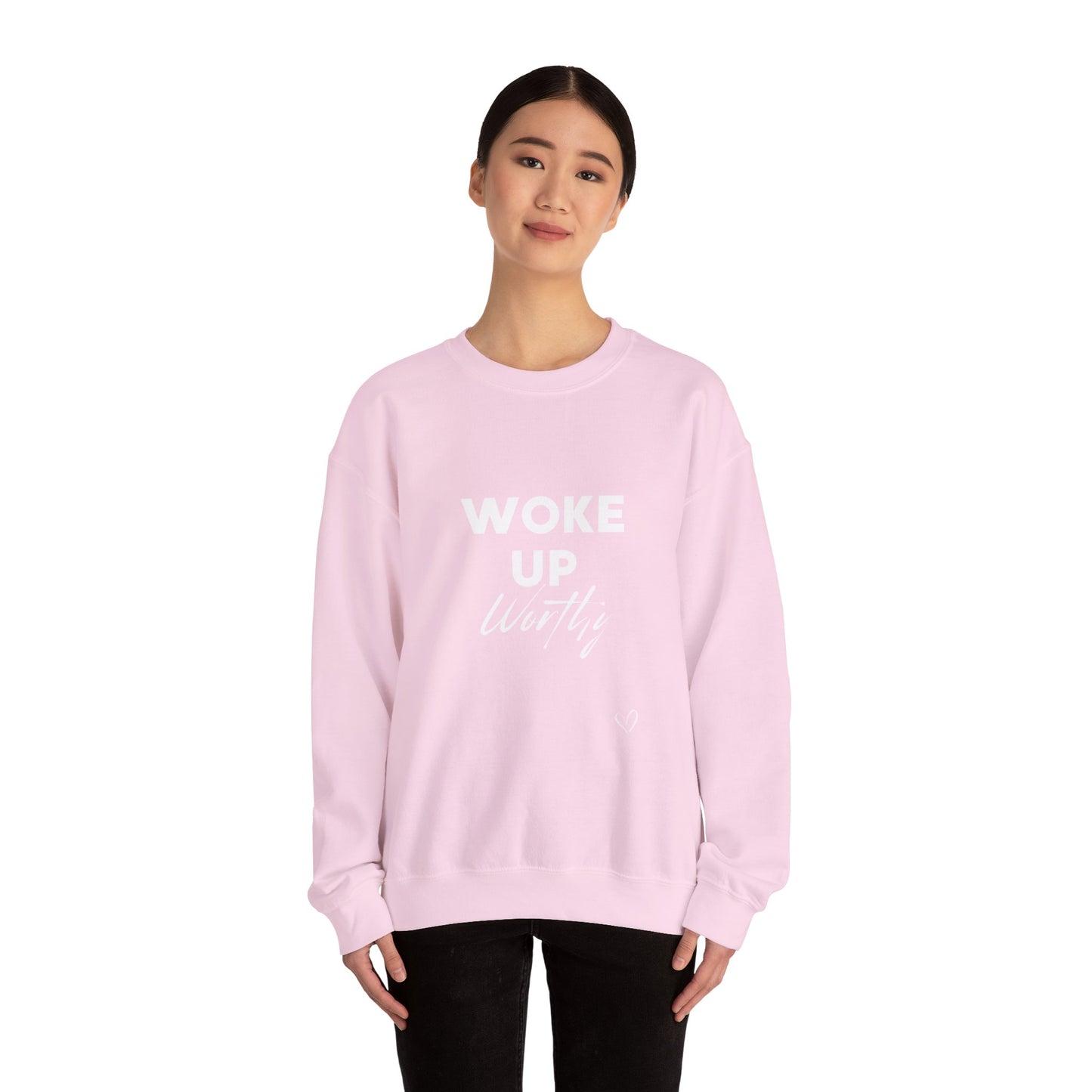 Woke up Worthy Unisex Heavy Blend™ Crewneck Sweatshirt