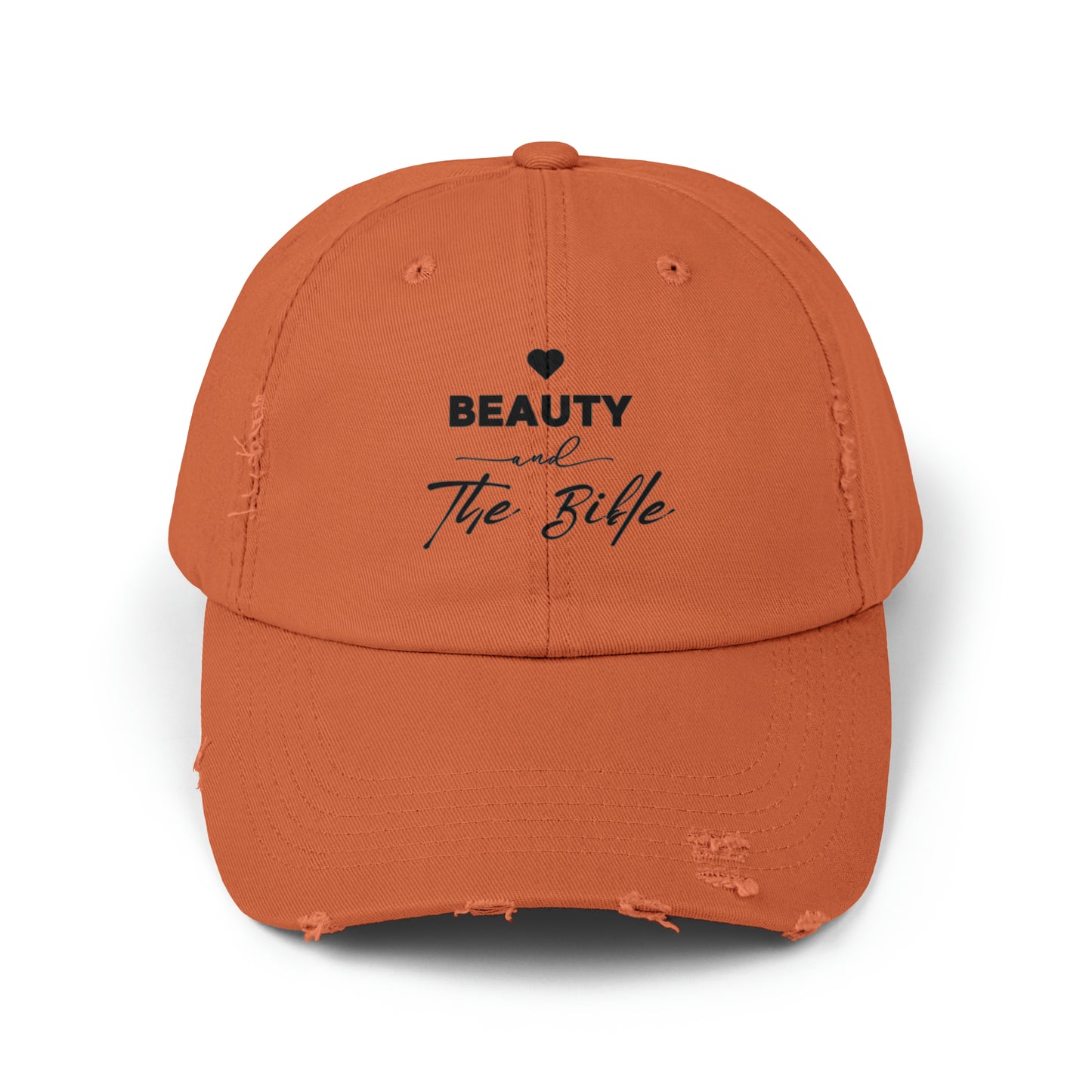 Beauty and the Bible Hat Unisex Distressed Cap