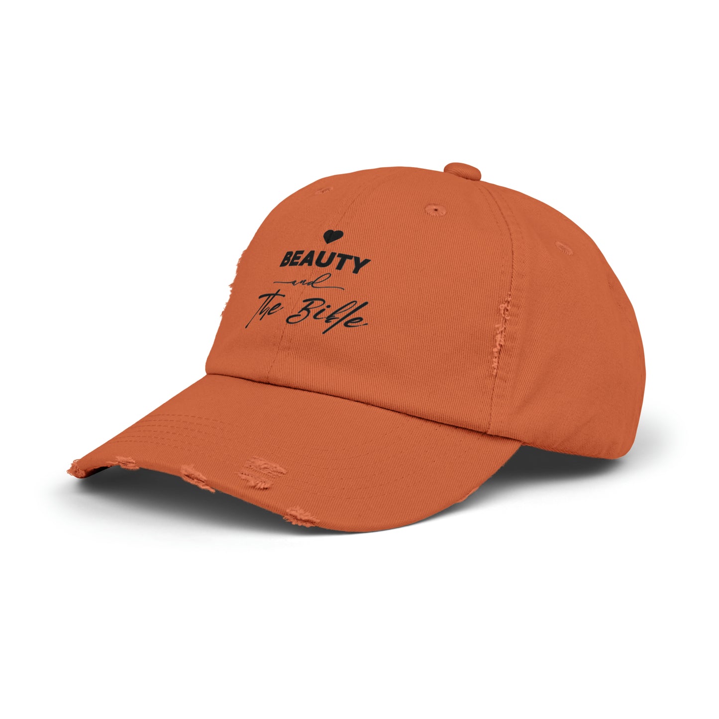 Beauty and the Bible Hat Unisex Distressed Cap