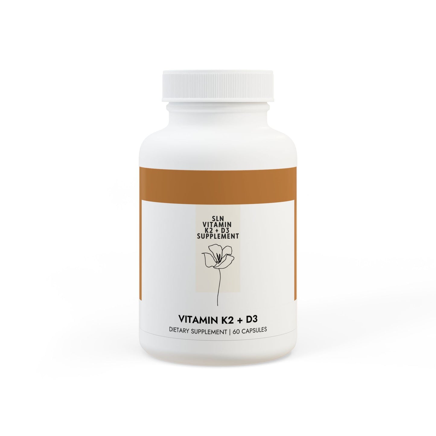 SLN Vitamin K2 + D3 Supplement (60 Capsules)