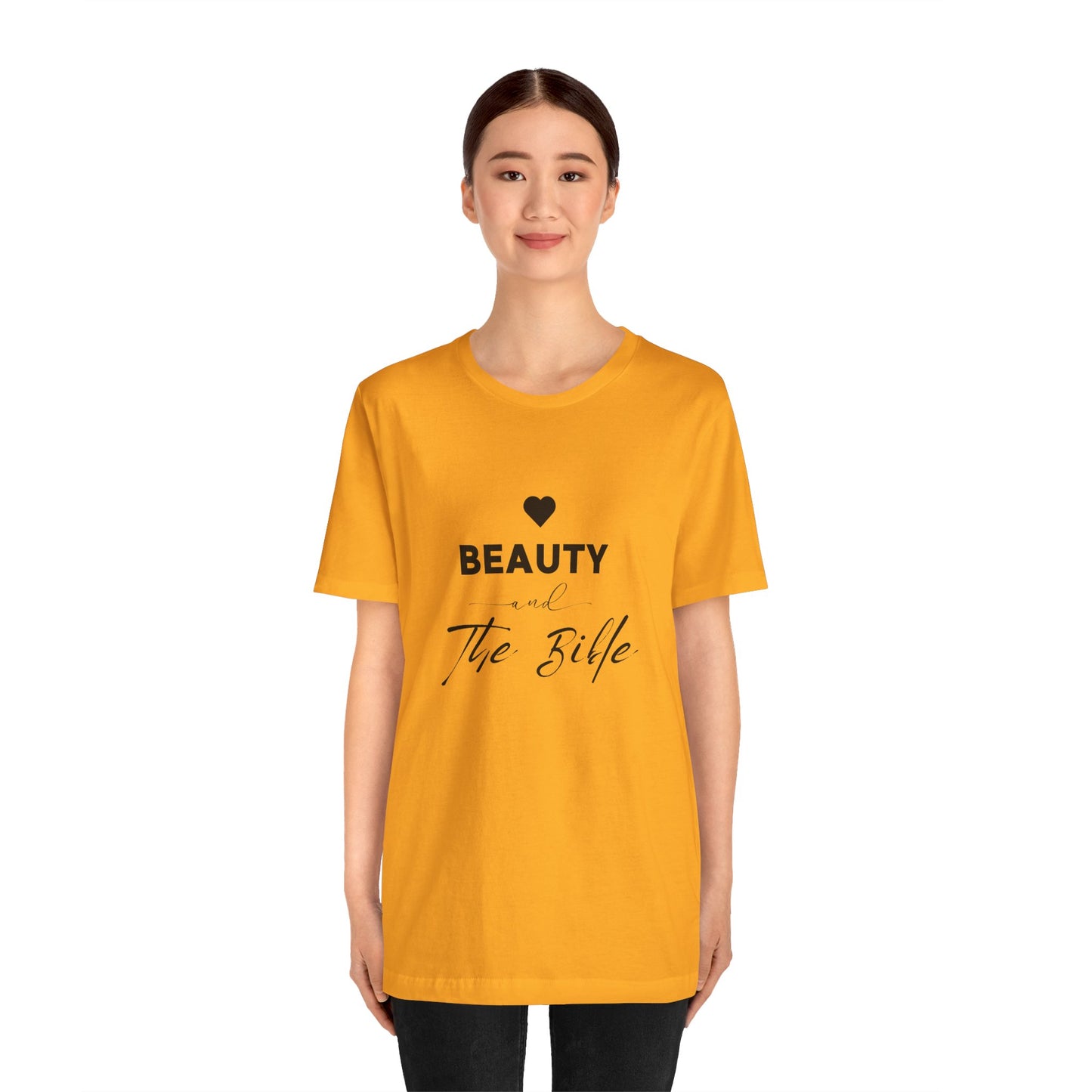 Beauty and the Bible Unisex Jersey Short Sleeve Tee