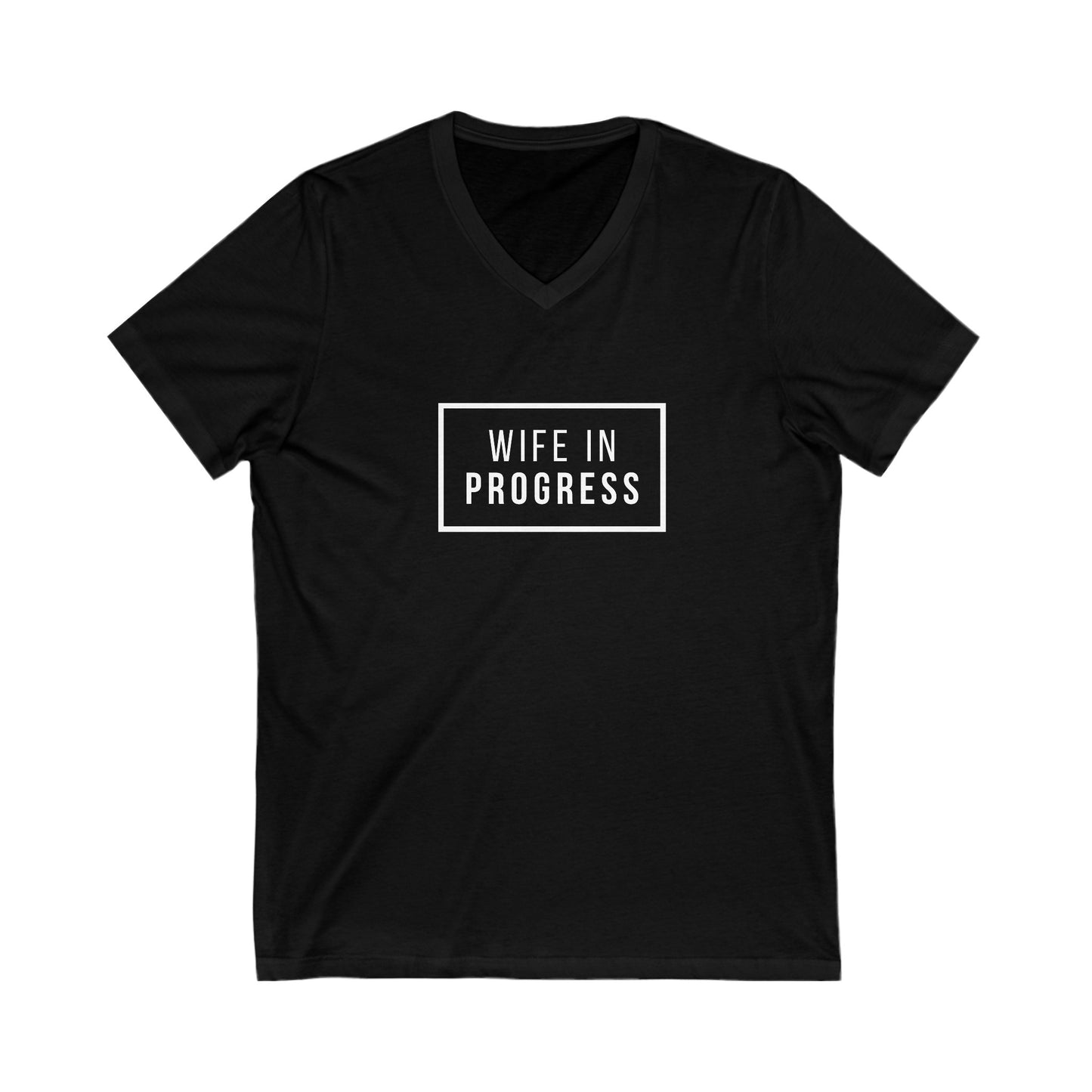 Wife in progress Short Sleeve V-Neck Tee