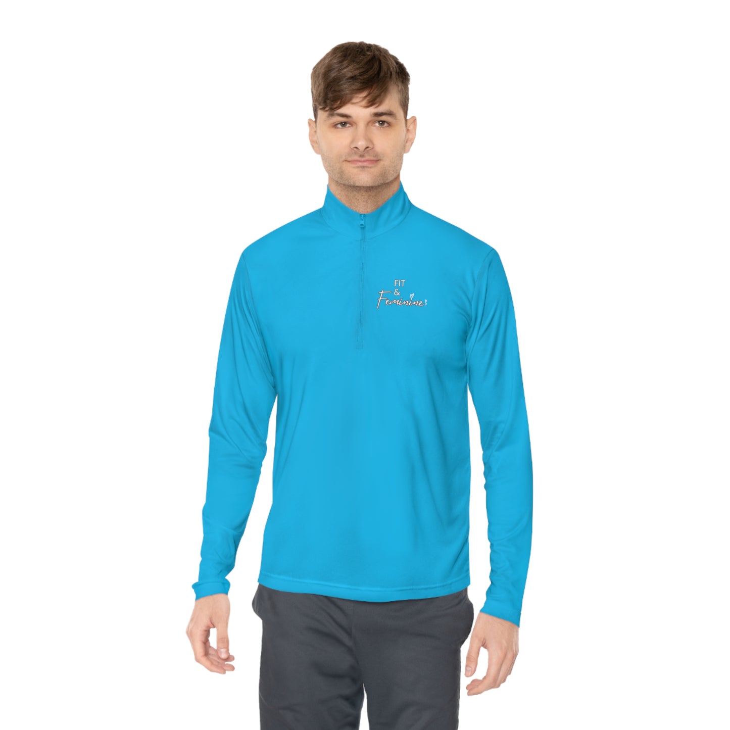 Fit & Feminine Unisex Quarter-Zip Pullover