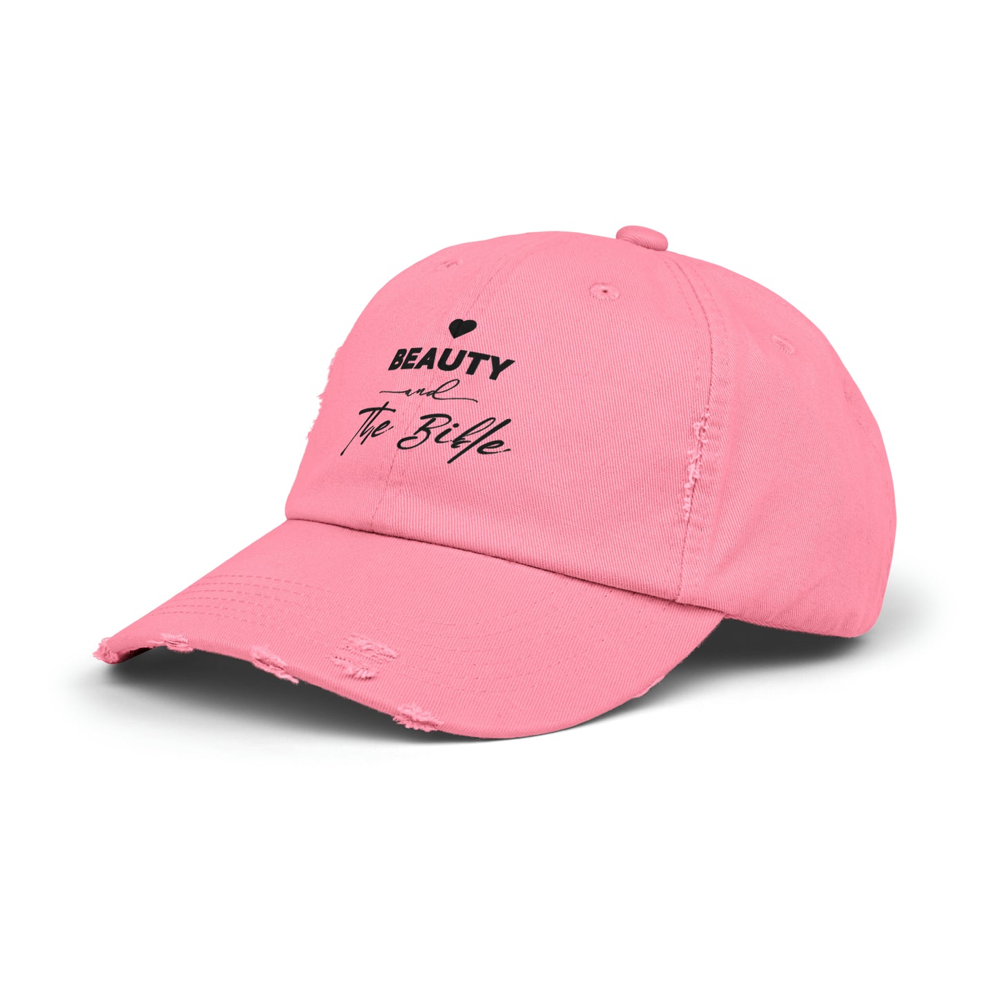 Beauty and the Bible Hat Unisex Distressed Cap