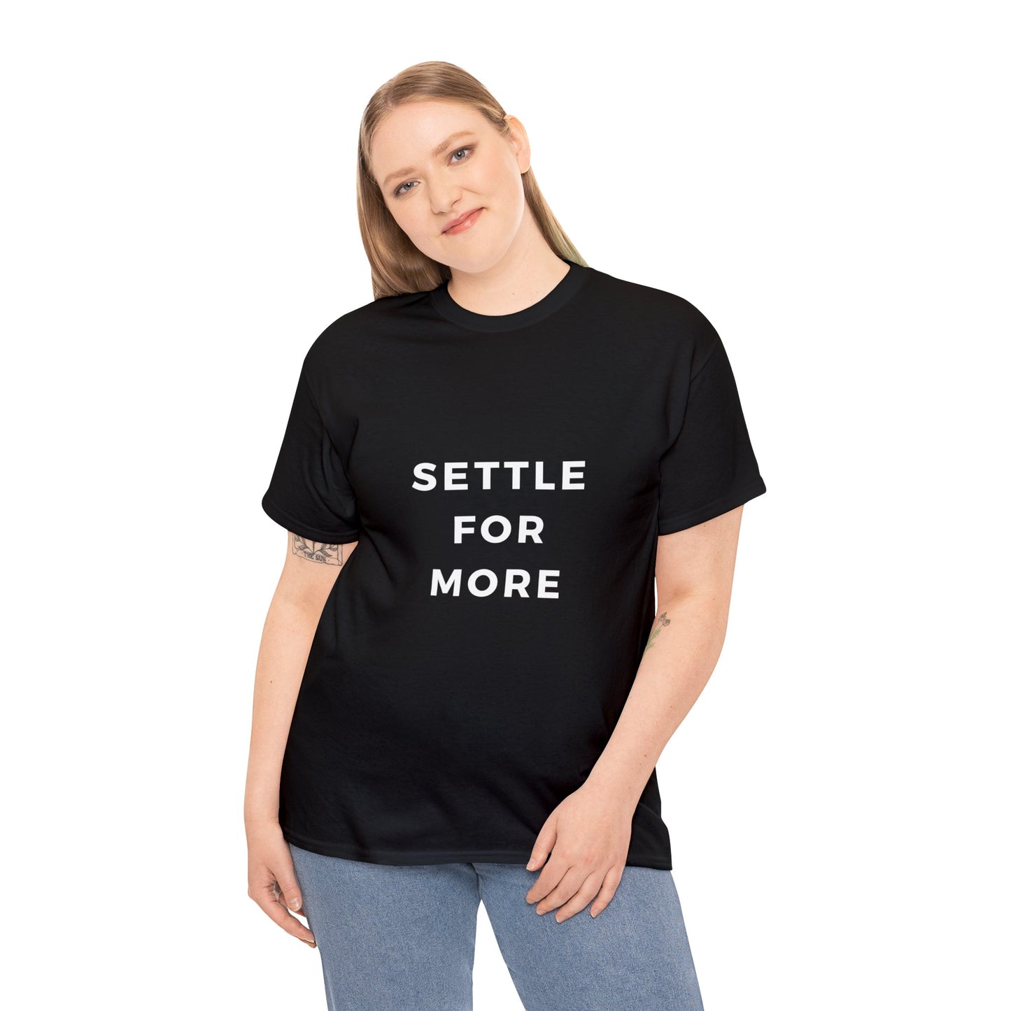 Settle for more Unisex Heavy Cotton Tee