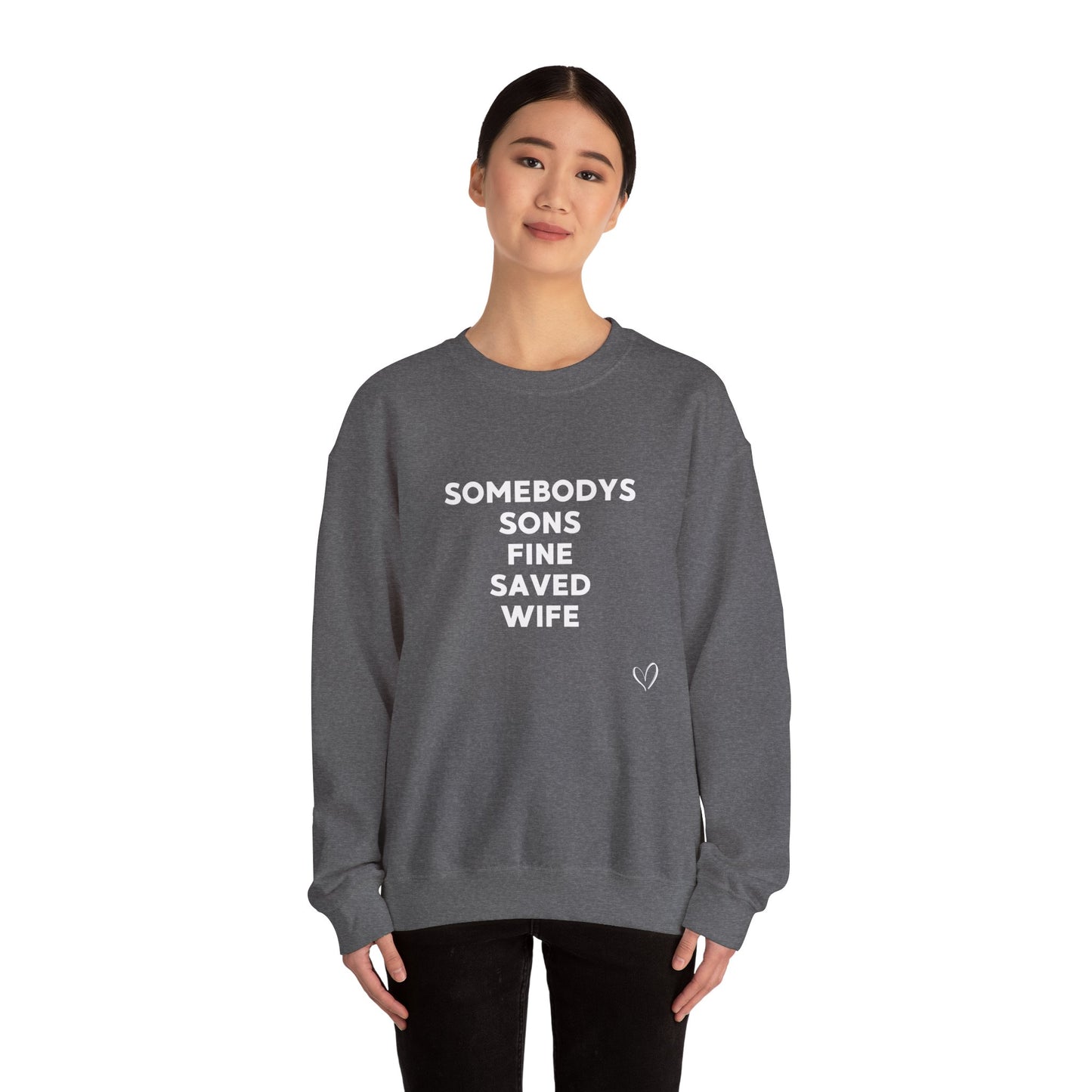 Saved Wife Unisex Heavy Blend™ Crewneck Sweatshirt