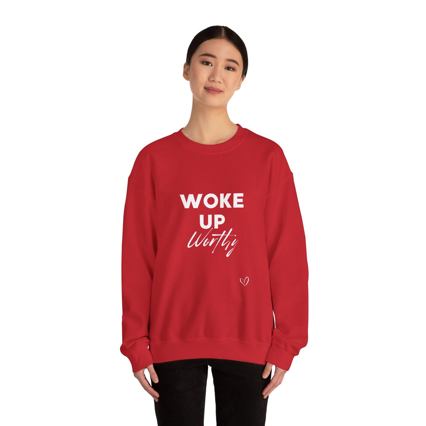 Woke up Worthy Unisex Heavy Blend™ Crewneck Sweatshirt