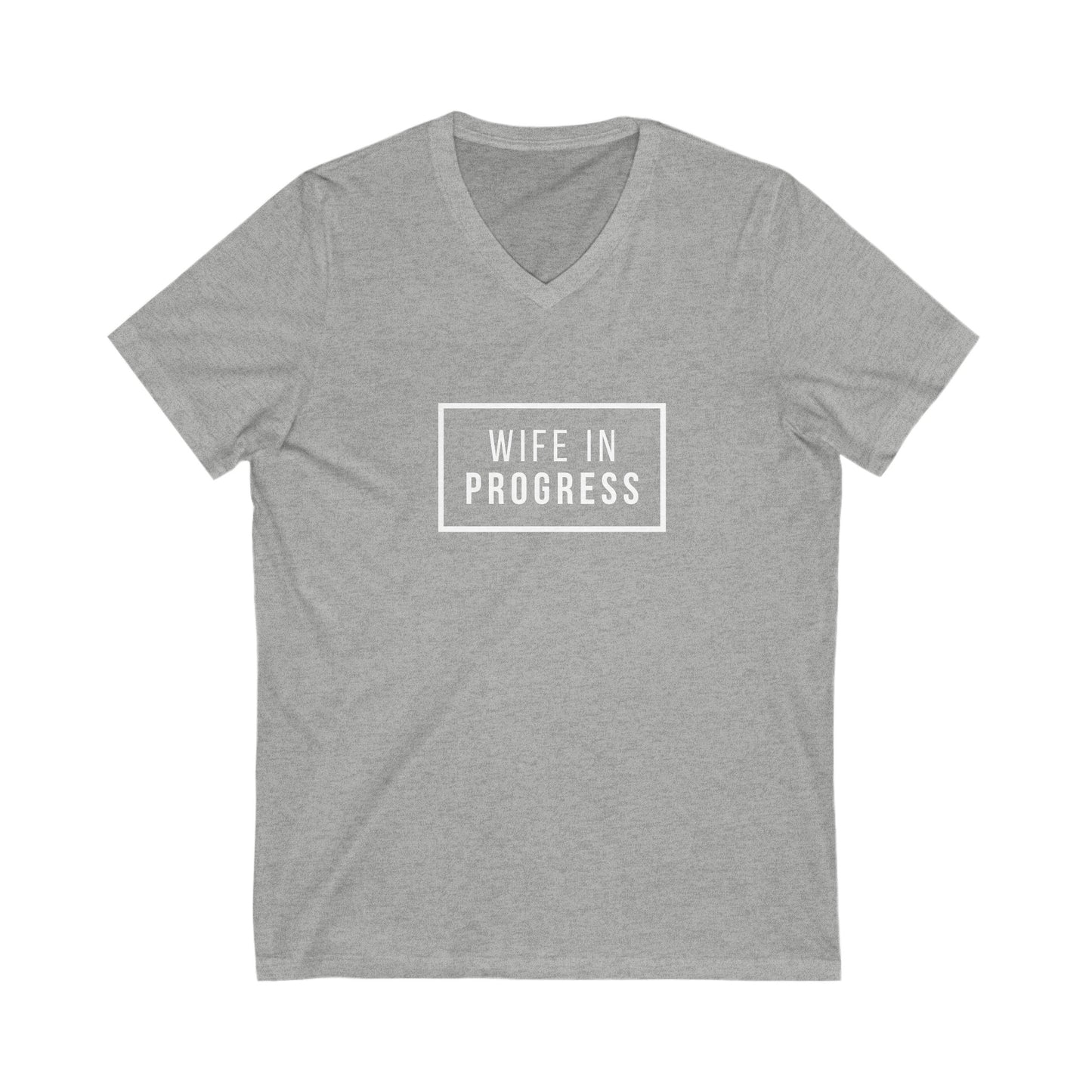 Wife in progress Short Sleeve V-Neck Tee