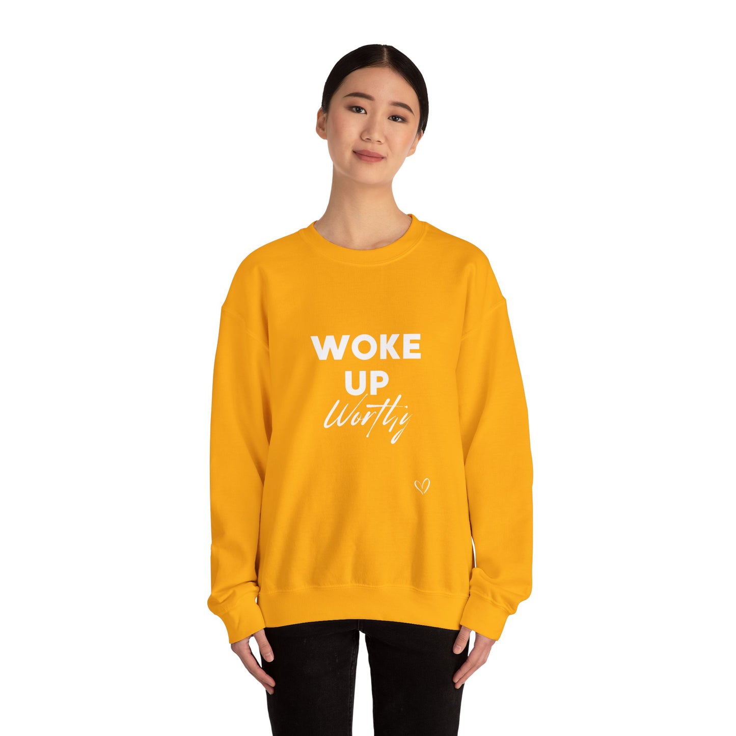 Woke up Worthy Unisex Heavy Blend™ Crewneck Sweatshirt