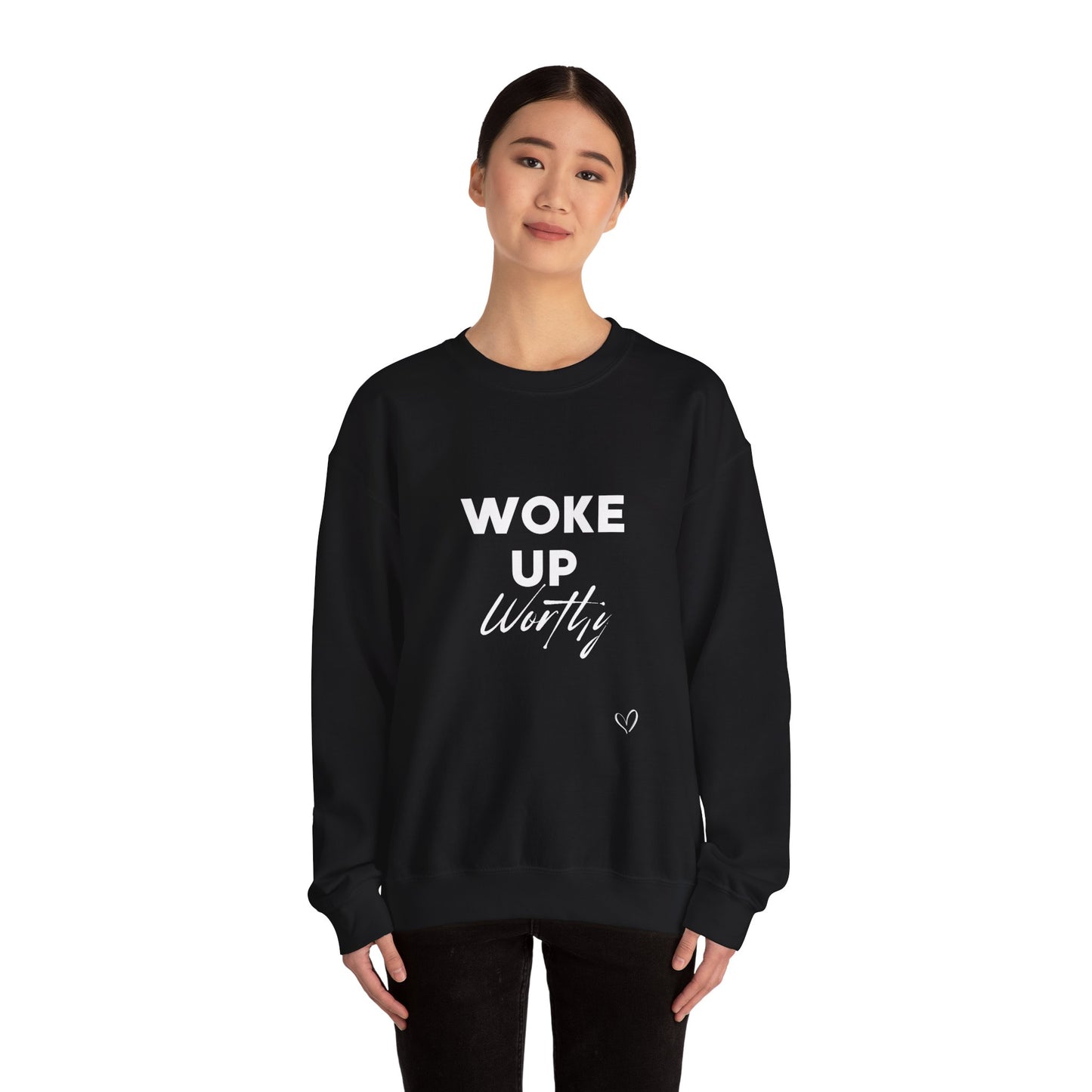 Woke up Worthy Unisex Heavy Blend™ Crewneck Sweatshirt