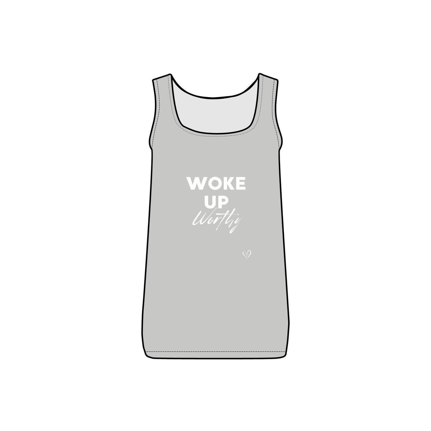 Woke Up Worthy Women's Micro Ribbed Tank