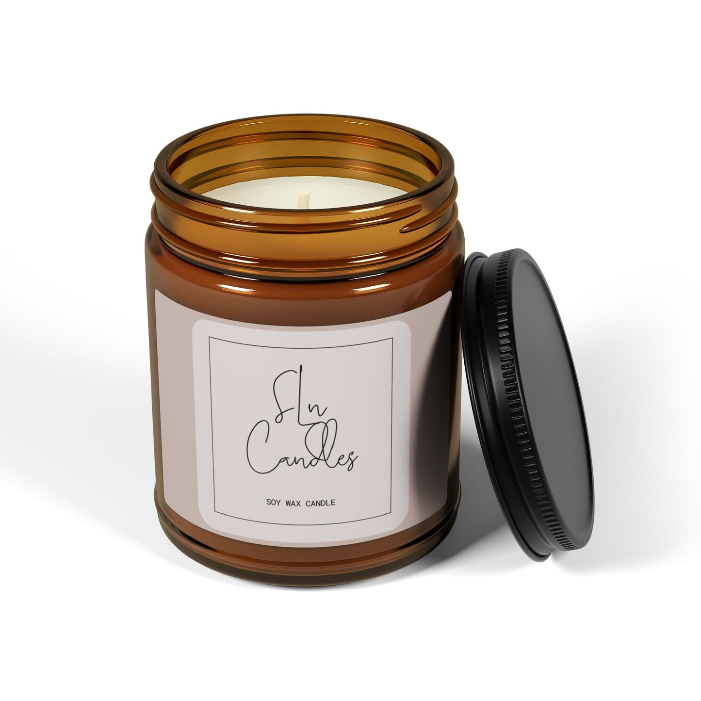 SLN Scented Soy Candle (Multi-Size, Amber Jar)