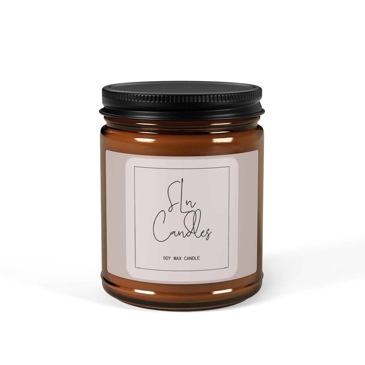 SLN Scented Soy Candle (Multi-Size, Amber Jar)