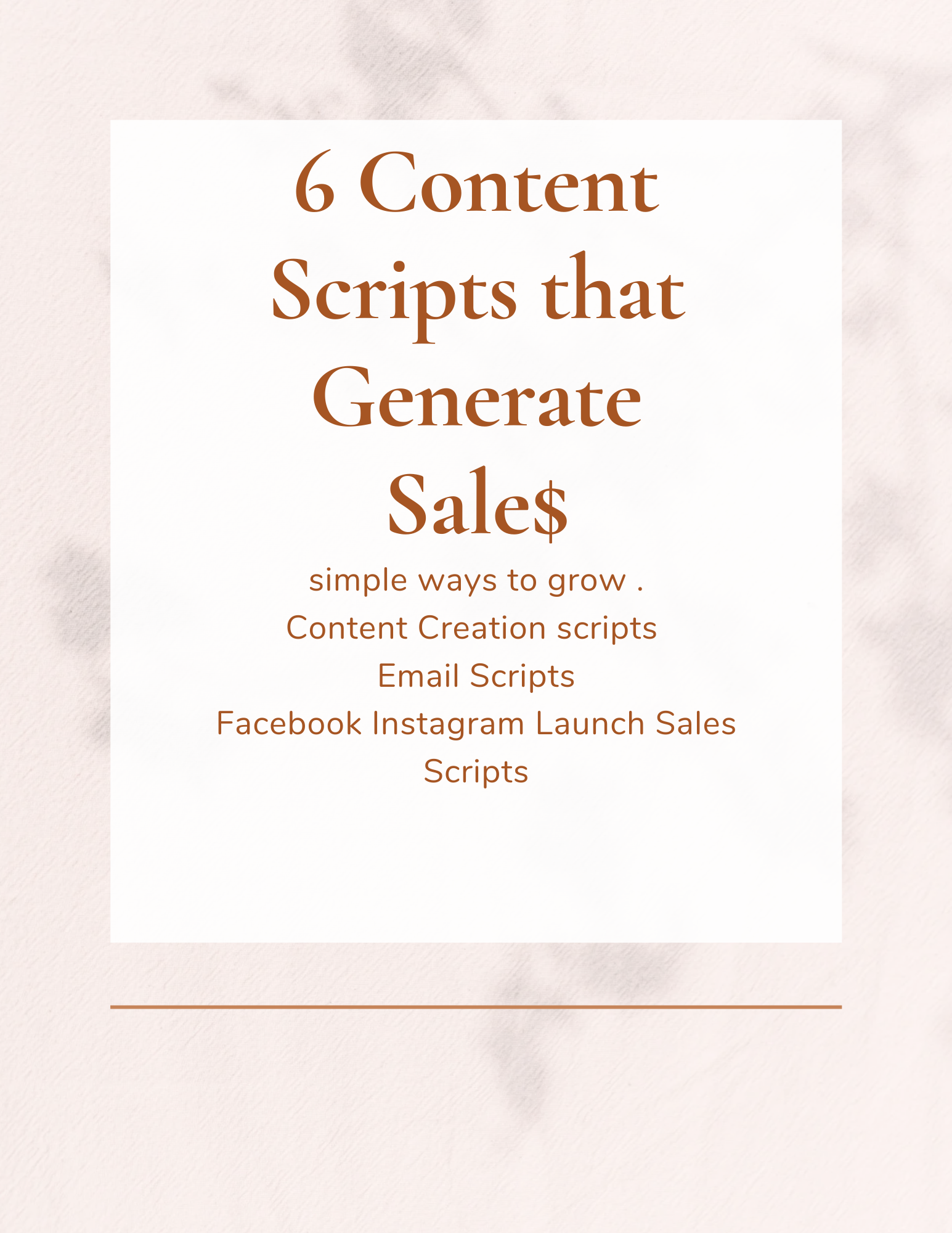 6 $$$ sale generating content and emailing scripts – ShopSLN