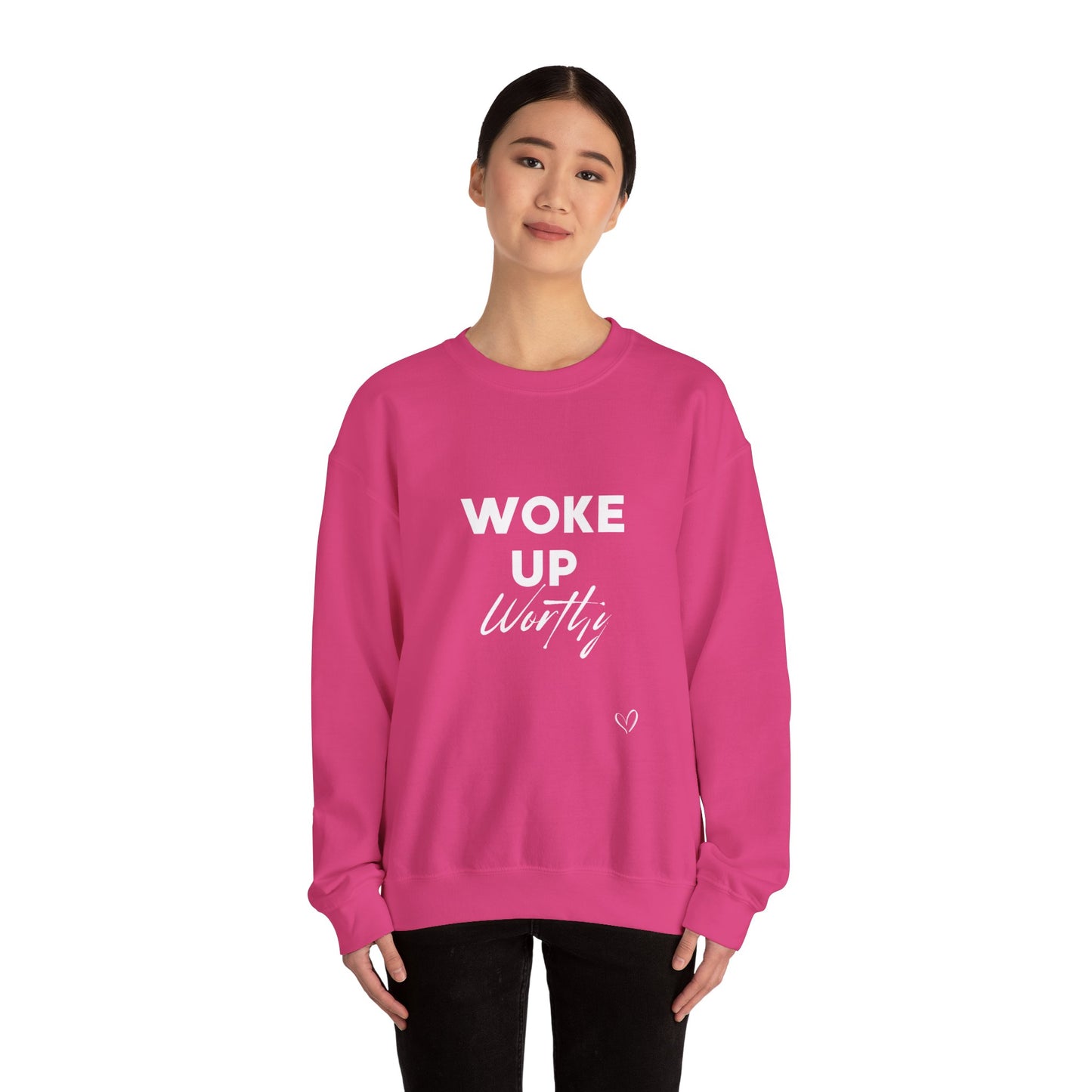 Woke up Worthy Unisex Heavy Blend™ Crewneck Sweatshirt